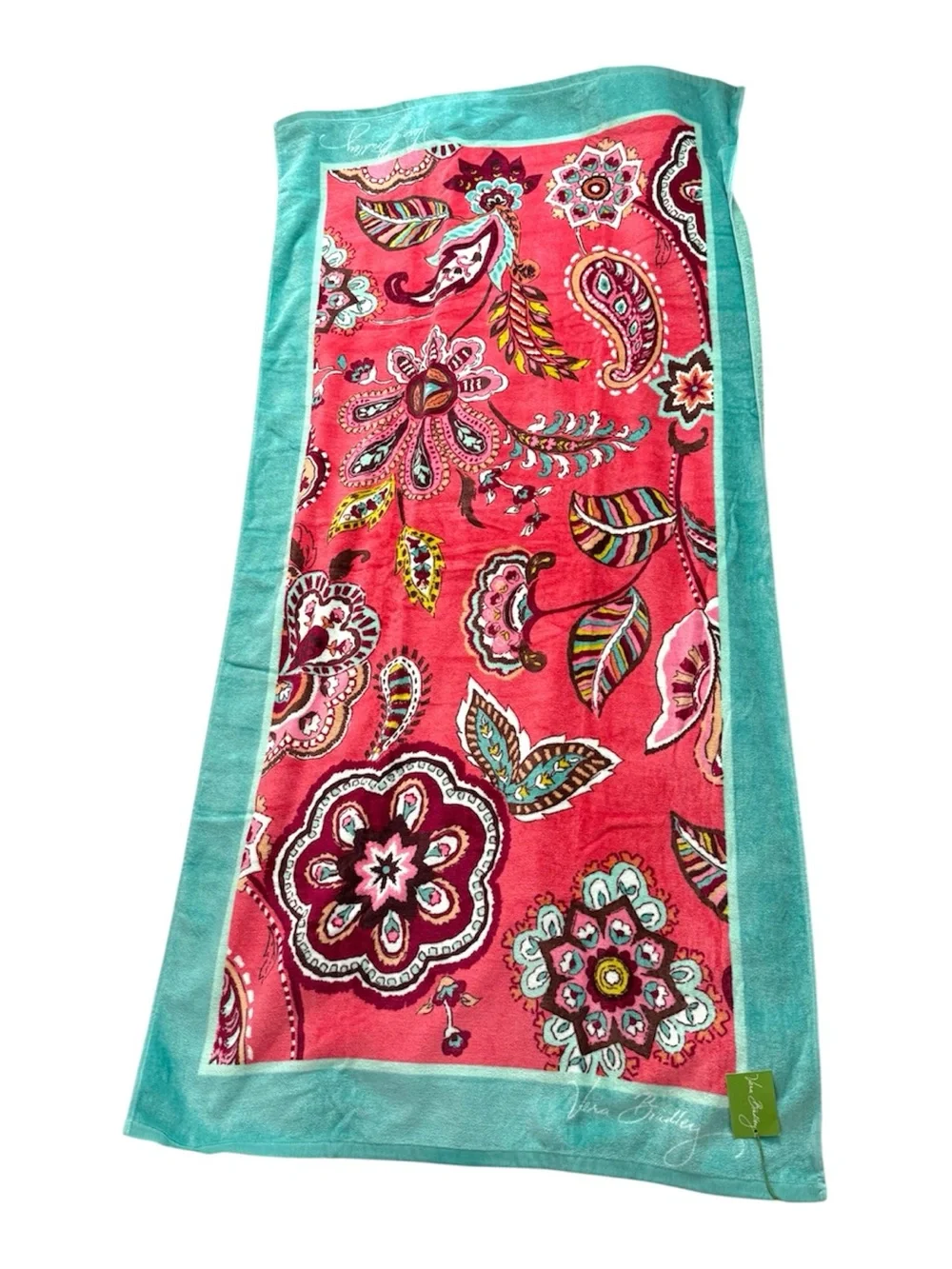 NWT Vera Bradley Call Me Coral Beach Towel Retired Pattern LAST ONE!
